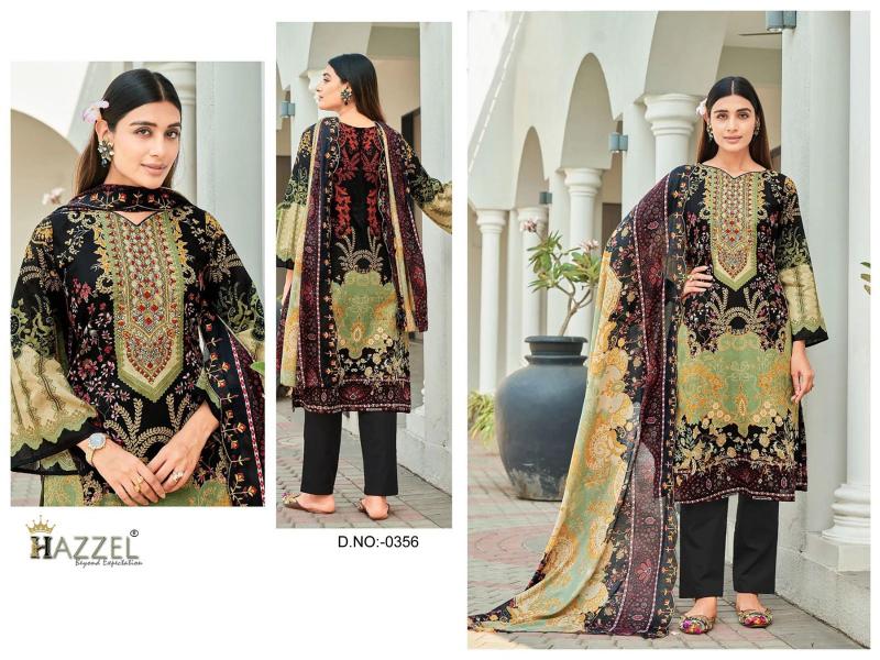 Hazzel 0356 & 0357 catalog pakistani suits wholesale in dubai