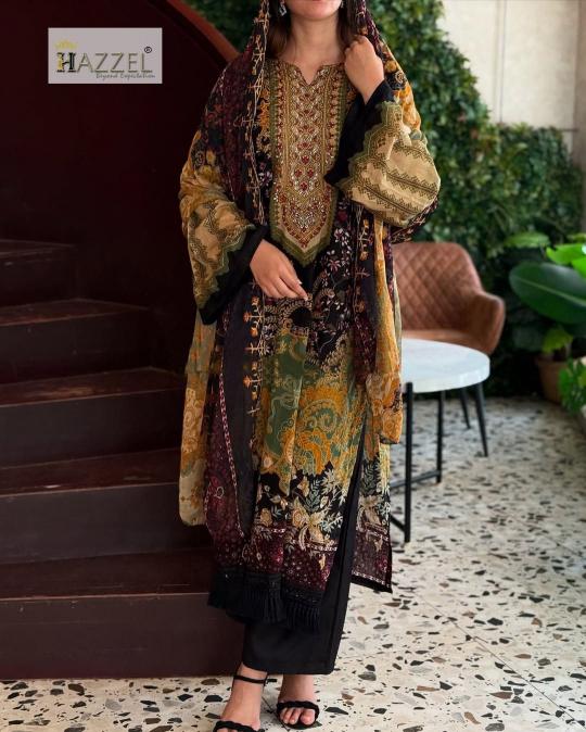 Hazzel 0356 & 0357 catalog pakistani suits wholesale in dubai