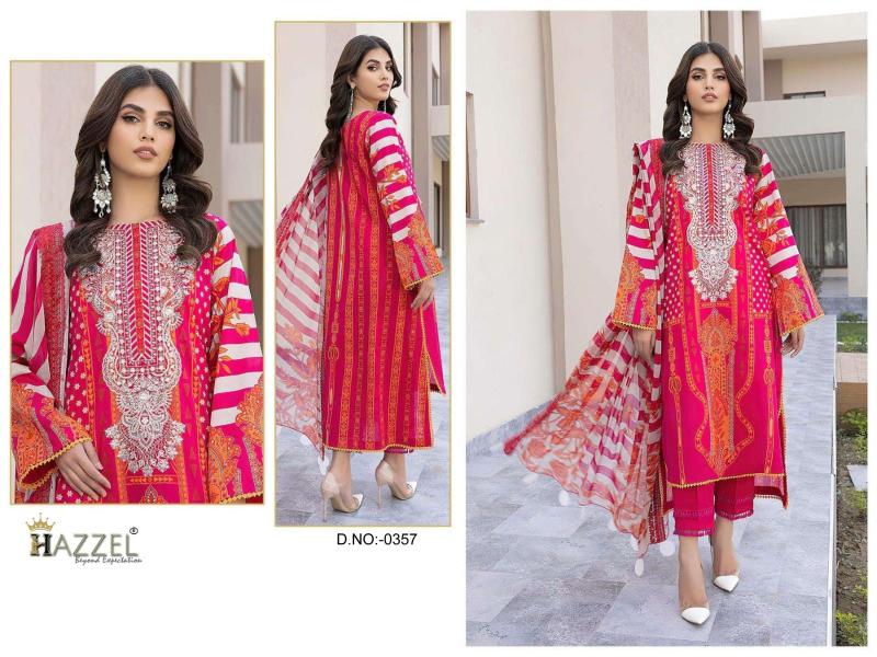Hazzel 0356 & 0357 catalog pakistani suits wholesale in dubai