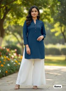 Heavy Rayon vol 8 0.5 kurti plazo set e commerce product