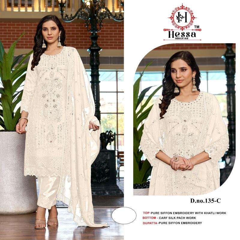Hessa 135 catalog pakistani suits online wholesale