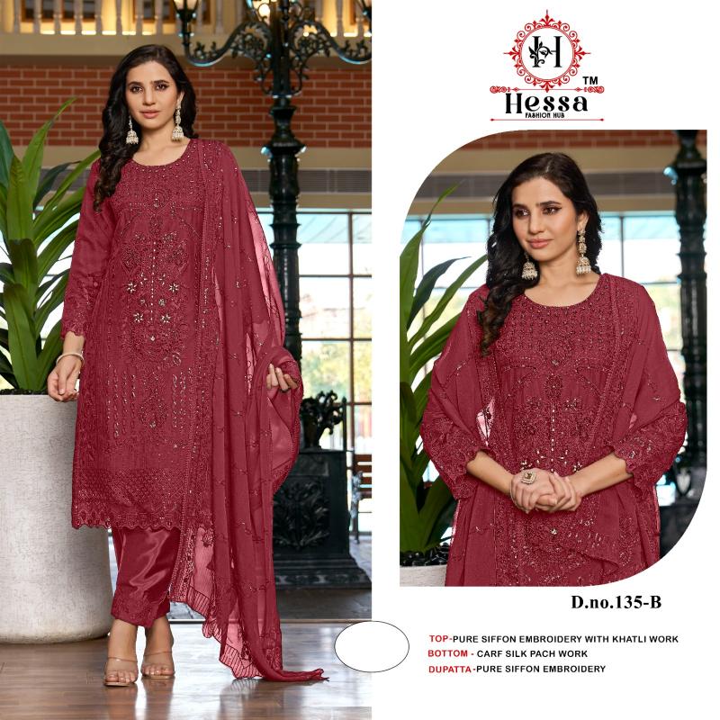Hessa 135 catalog pakistani suits online wholesale