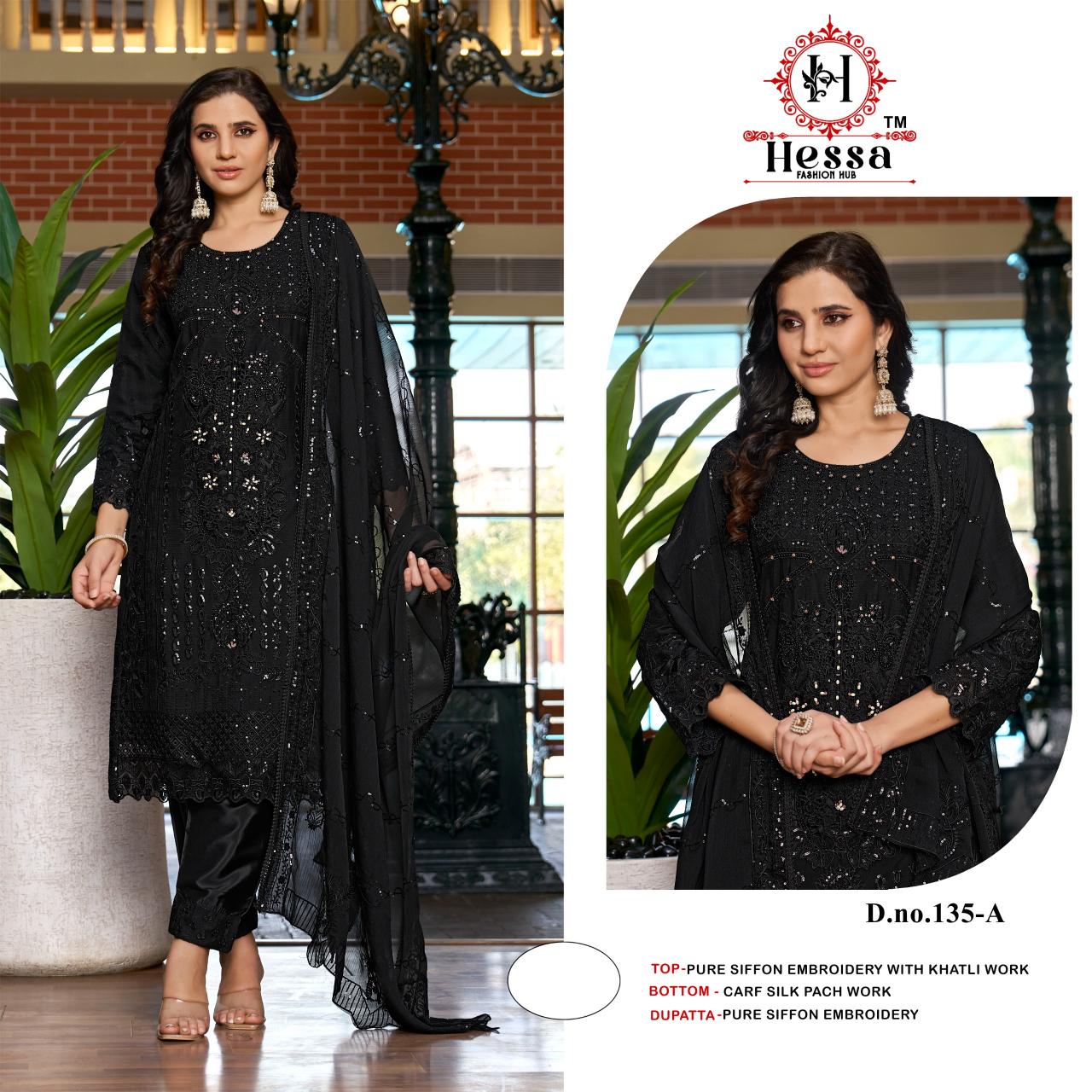 Hessa 135 catalog pakistani suits online wholesale