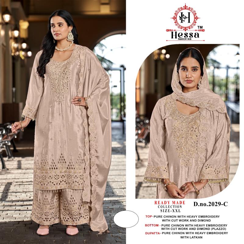Hessa 2029 catalog pakistani replica suits wholesale