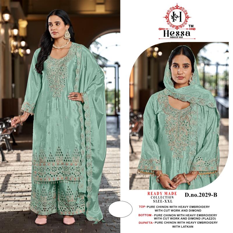 Hessa 2029 catalog pakistani replica suits wholesale