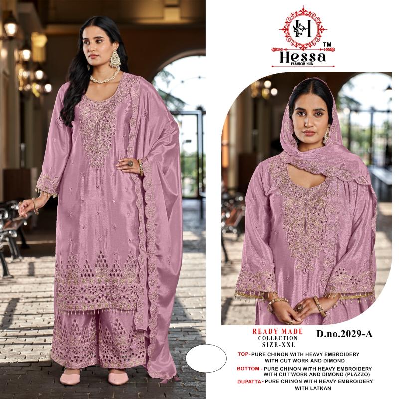 Hessa 2029 catalog pakistani replica suits wholesale