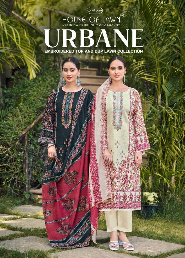 House Of Lawn Urbane catalog surat dress material wholesale market online cash on delivery 