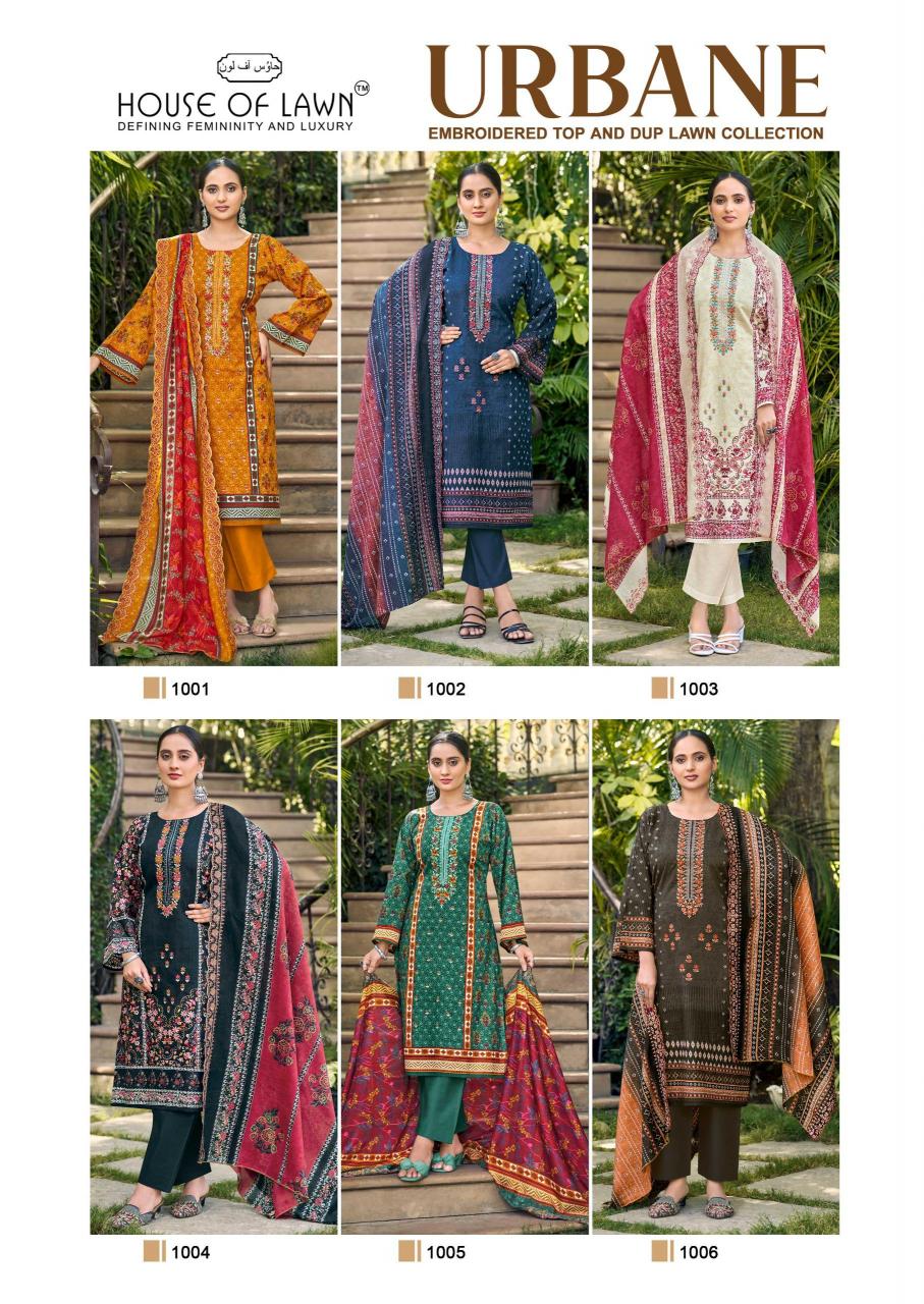 House Of Lawn Urbane catalog surat dress material wholesale market online cash on delivery 