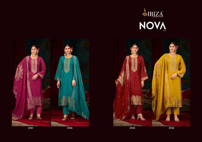 Ibiza Nova vol 2 catalog wholesale unstitched salwar kameez material in bangalore