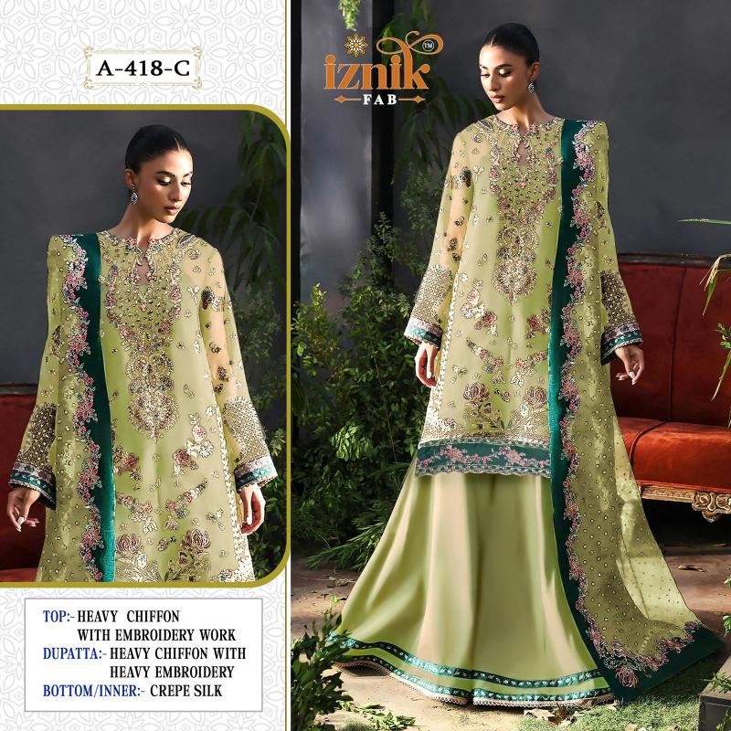 Iznik 418 Catalog pakistani suits wholesaler in india
