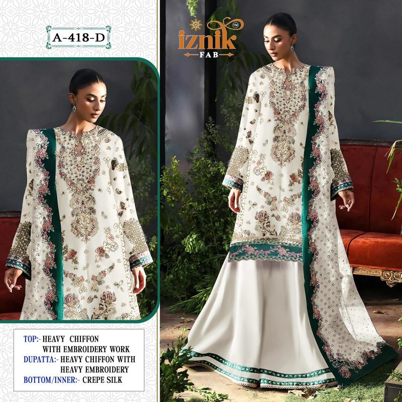 Iznik 418 Catalog pakistani suits wholesaler in india