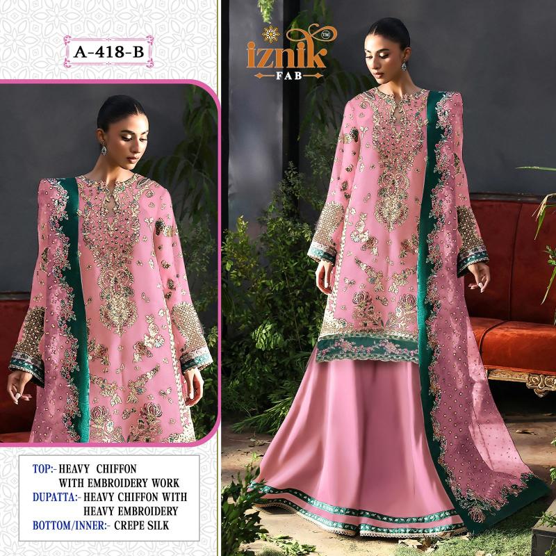 Iznik 418 Catalog pakistani suits wholesaler in india