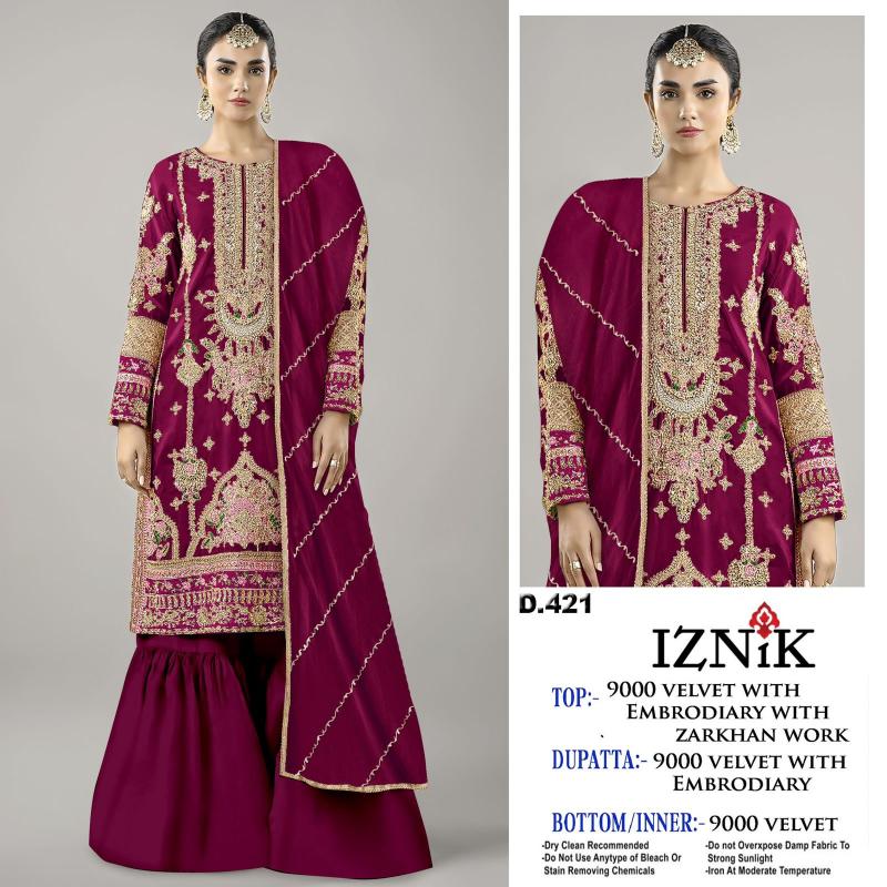 Iznik 421 Catalog pakistani suit wholesale market