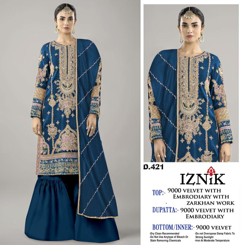 Iznik 421 Catalog pakistani suit wholesale market