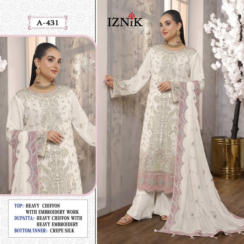 Iznik 431 Catalog pakistani replica suits wholesale