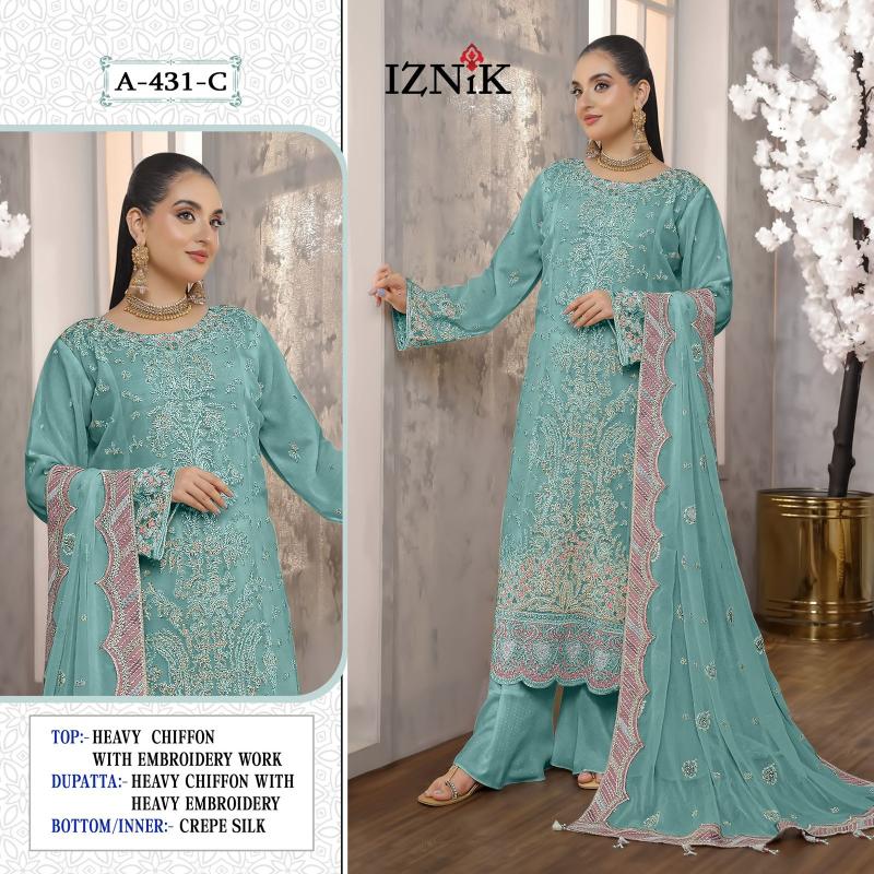 Iznik 431 Catalog pakistani replica suits wholesale