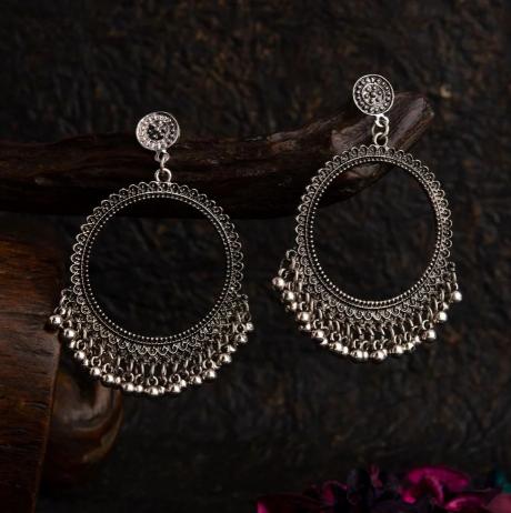 Juri craft Lunches D AER 1715 SILVER buy aritificial earrings in bulk in india with prices