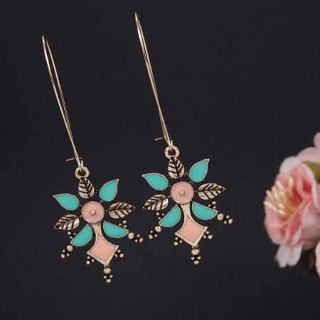 Juri craft Lunches D AER 3224 GOLD GREEN & PINK artificial jewellery wholesale near me