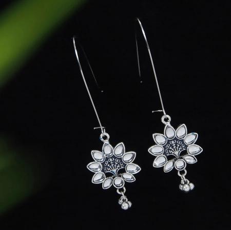 Juri craft Lunches D AER 3558 GOLD MAROON wholesale earrings shop near me