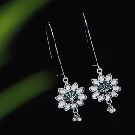 Juri craft Lunches D AER 3558 GOLD MAROON wholesale earrings shop near me