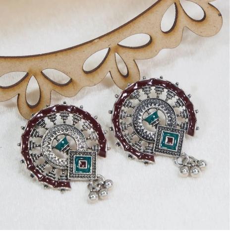 Juri craft Lunches D AER 383 SILVER BROWN best artificial jewellery online
