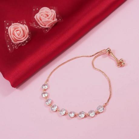 Juri craft Lunches D KRNBR 3773 Rosegold artificial jewellery wholesale near me