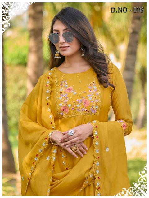 Kadlee 197 & 198 catalog wholesale kurti market in navi mumbai