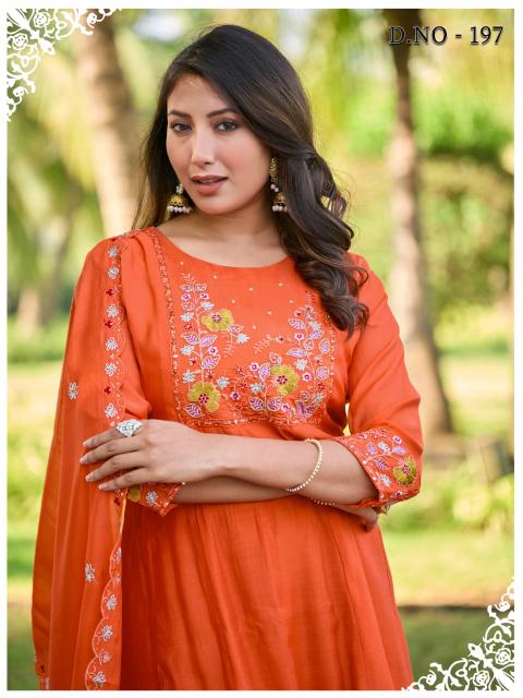 Kadlee 197 & 198 catalog wholesale kurti market in navi mumbai