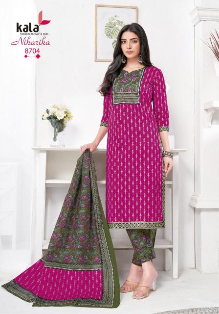 Kala Niharika Vol-5 – Kurti Pant With Dupatta - Wholesale Catalog