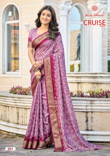 Kashvi Cruise Vol 3 catalog ntf sarees surat