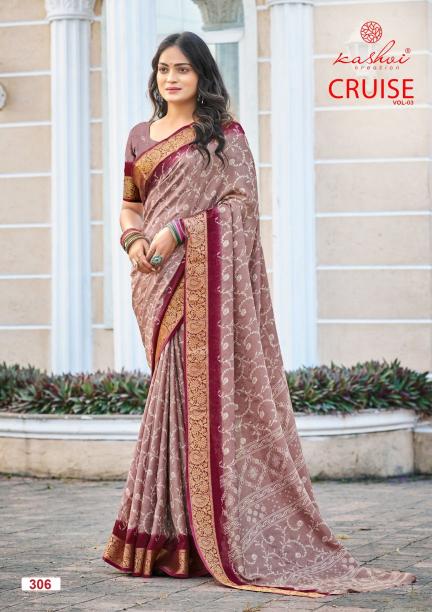 Kashvi Cruise Vol 3 catalog ntf sarees surat
