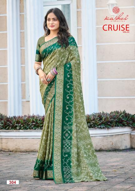 Kashvi Cruise Vol 3 catalog ntf sarees surat