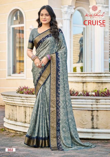 Kashvi Cruise Vol 3 catalog ntf sarees surat