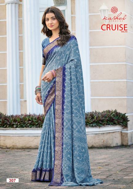 Kashvi Cruise Vol 3 catalog ntf sarees surat