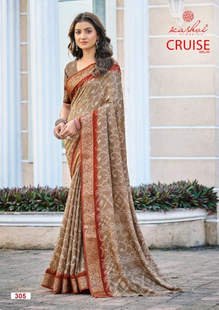 Kashvi Cruise Vol 3 catalog ntf sarees surat