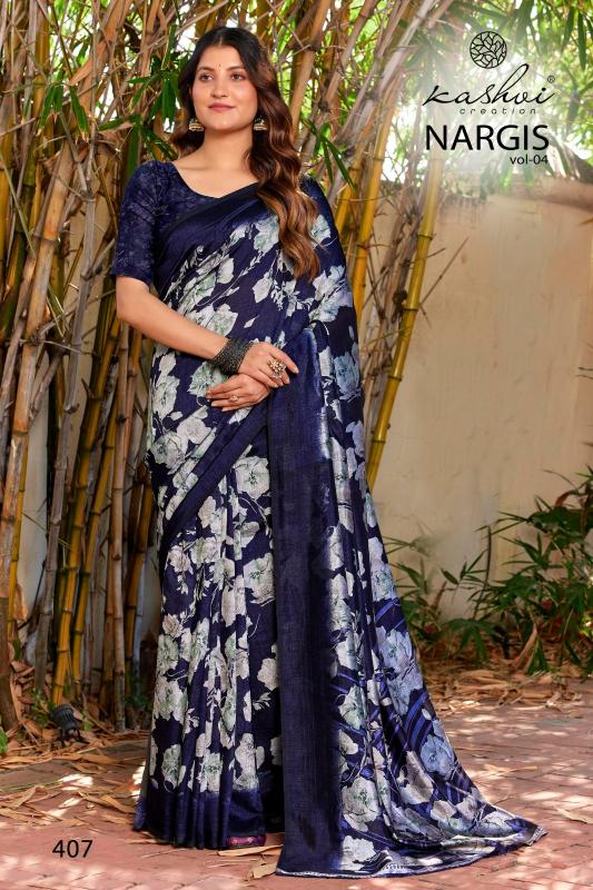Kashvi Nargis Vol 4 catalog saree wholesale market surat gujarat