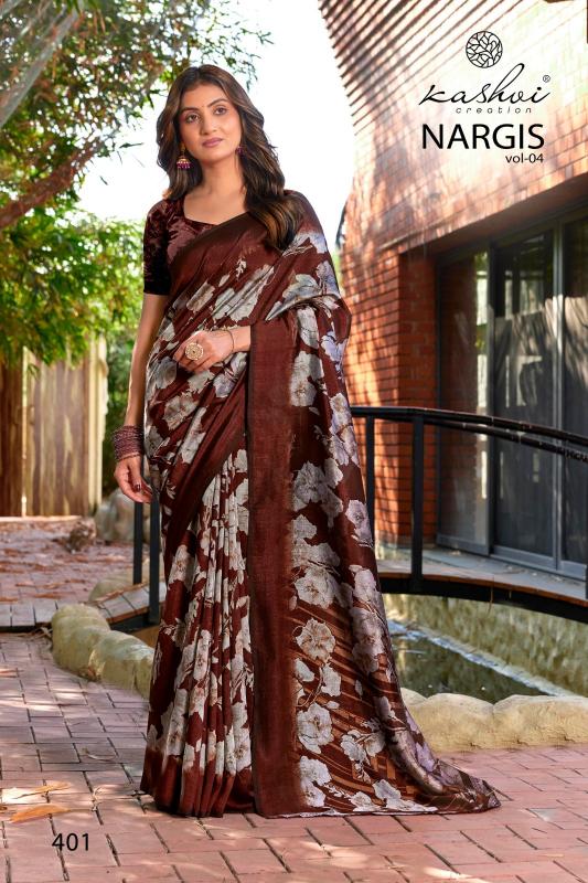 Kashvi Nargis Vol 4 catalog saree wholesale market surat gujarat