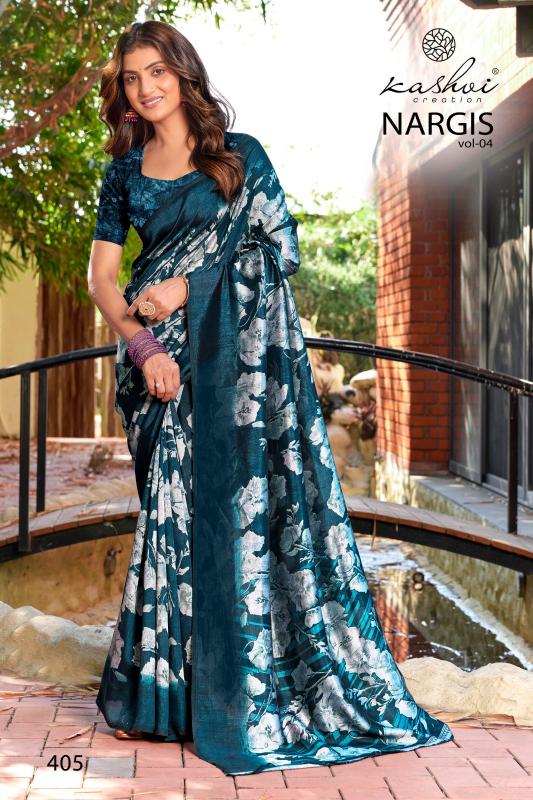 Kashvi Nargis Vol 4 catalog saree wholesale market surat gujarat