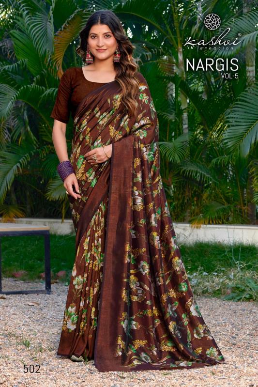Kashvi Nargis Vol 5 catalog surat soft sarees market