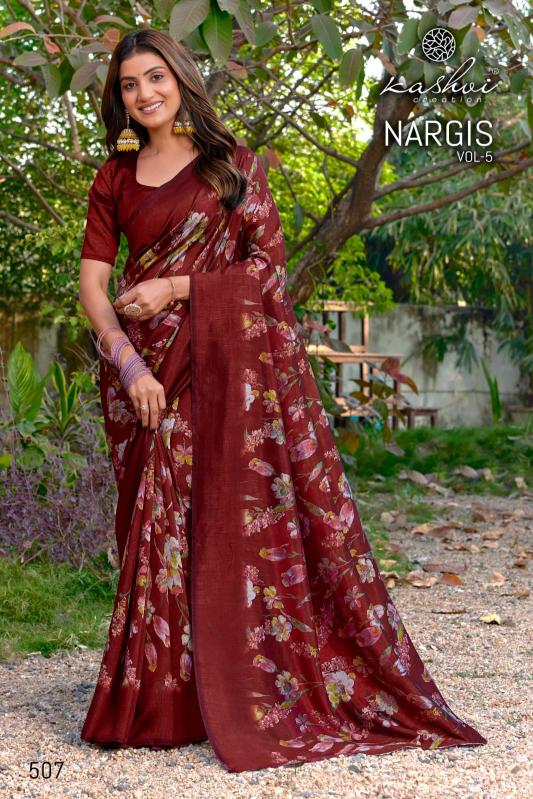 Kashvi Nargis Vol 5 catalog surat soft sarees market