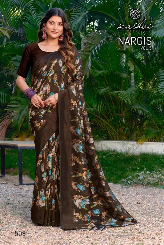 Kashvi Nargis Vol 5 catalog surat soft sarees market