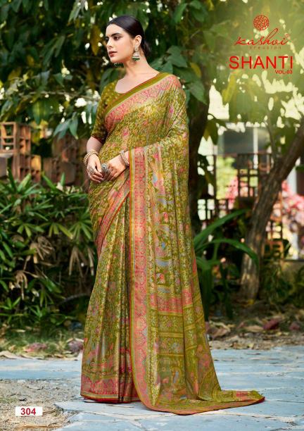 Kashvi Shanti Vol 3 catalog bombay market surat saree price