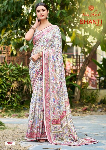 Kashvi Shanti Vol 3 catalog bombay market surat saree price