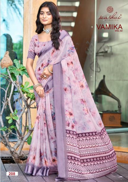 Kashvi Vamika vol 2 catalog dull moss saree