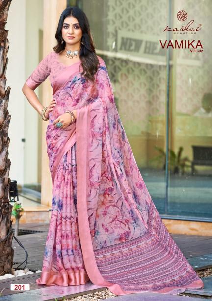 Kashvi Vamika vol 2 catalog dull moss saree