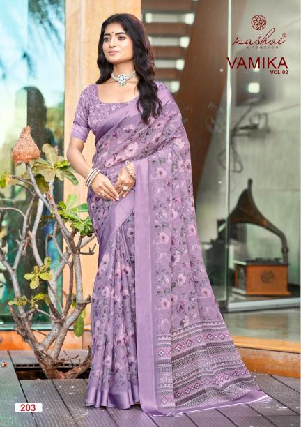 Kashvi Vamika vol 2 catalog dull moss saree