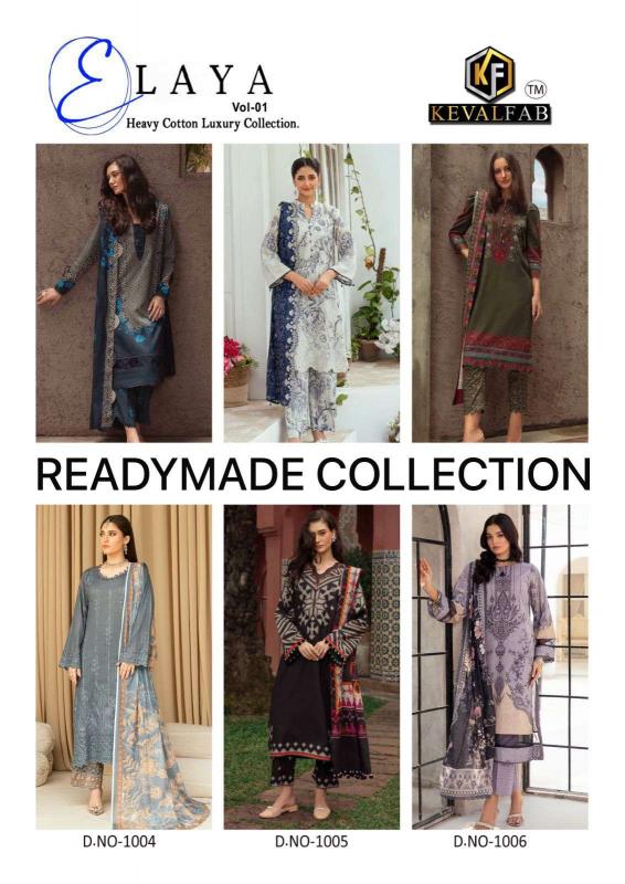 Keval Fab Elaya Vol- 1 – Readymade karachi Kurti pant With Dupatta