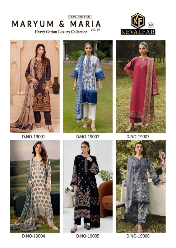 Keval Fab Maryam & Maria Vol- 19 – Readymade Karachi Kurti Pant With Dupatta