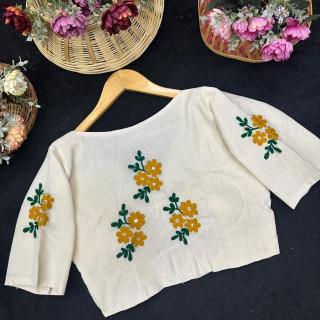 Khadi cotton vol 4 0.1 blouse e commerce product