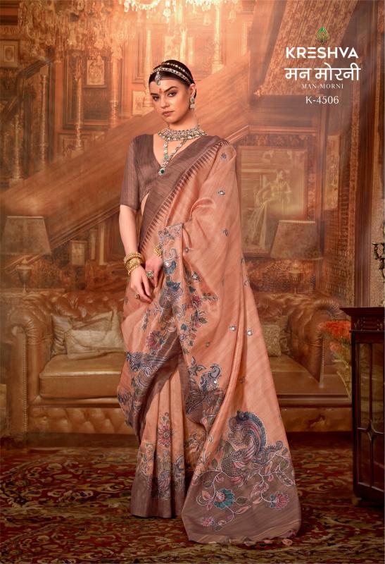 Kreshva Man Morni catalog inder sarees surat